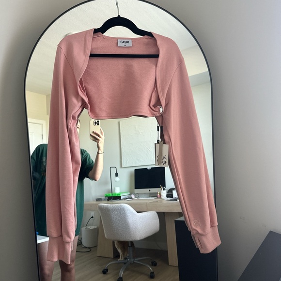 Saski Pink Bolero Shrug - Picture 1 of 4